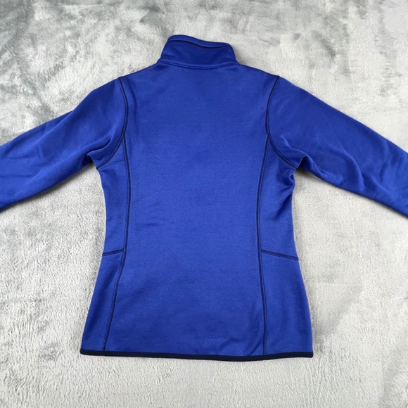 Patagonia Tech Fleece Jacket Full Zip Harvest Moon Blue Womens XS Ski Hike Gorp - Picture 7 of 12